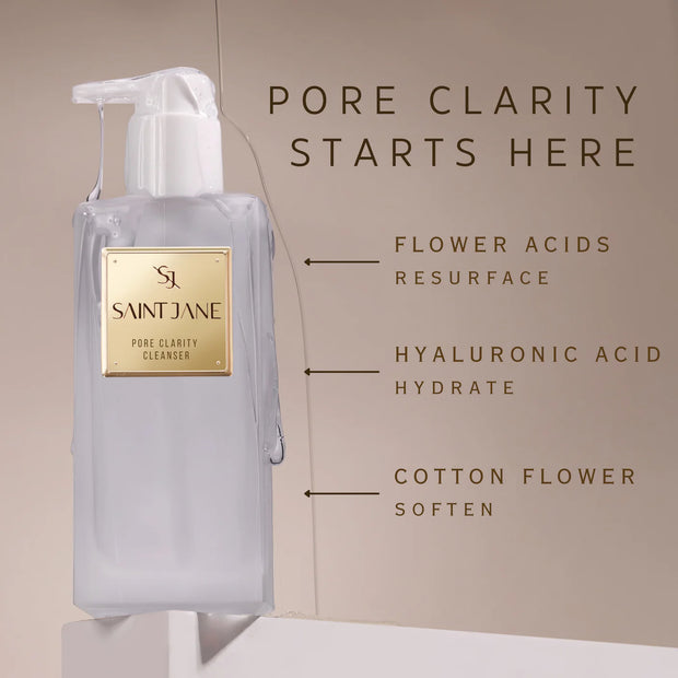 Pore Clarity Hyaluronic + Flower Acid Cleanser Glow Apothecary