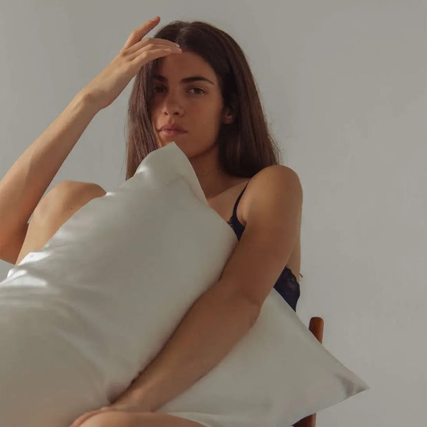 Akoya Pearl Silk King Pillowcase Drowsy Sleep Co.