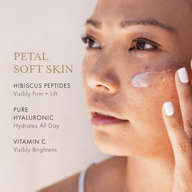 Hydrating Petal Cream - Daily Moisturizer with Hyaluronic Acid, Peptides + Vitamin C Saint Jane