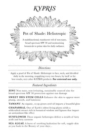 Pot of Shade: Heliotropic