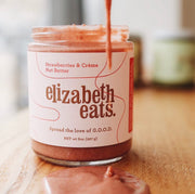 Strawberries and Creme Nut Butter Elizabeth Eats