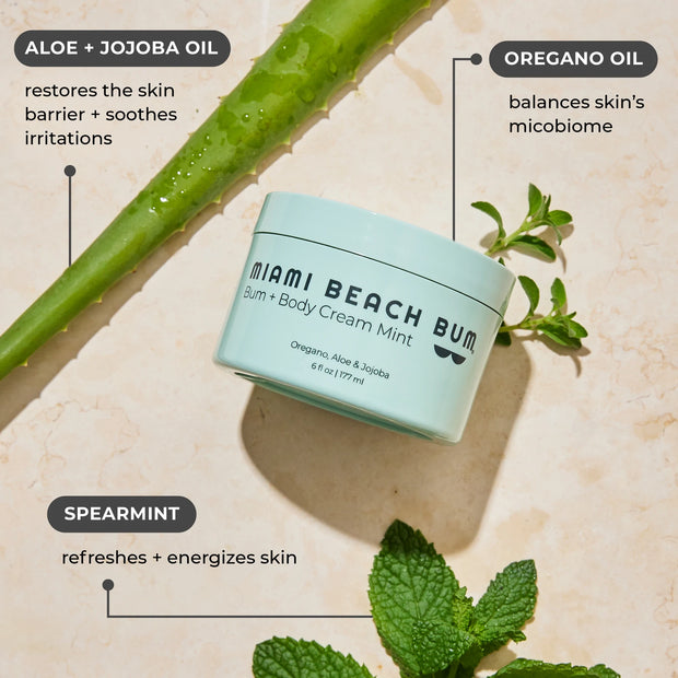 Bum + Body Cream Mint Miami Beach Bum